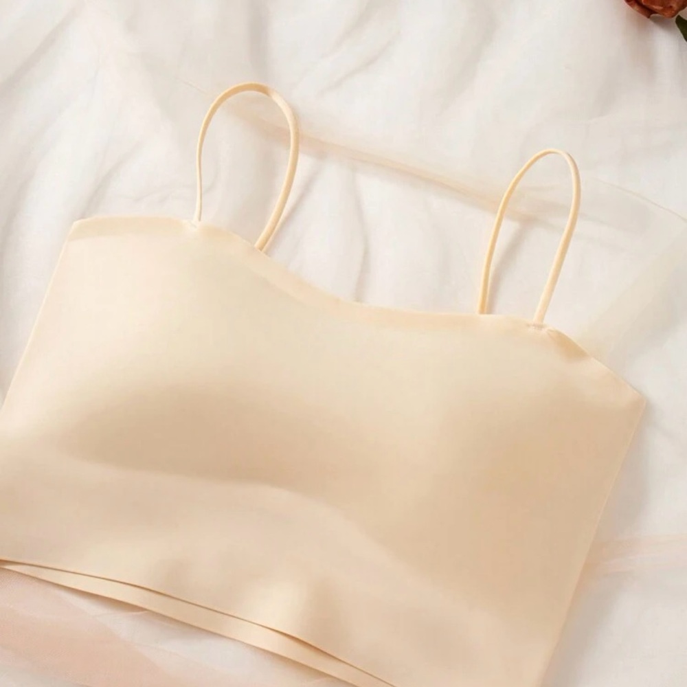 Women spaghetti strip cami removable padding bras. No tags - Never Worn.